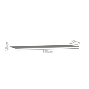 Tampo Para Balcao 120 cm Gris KTP