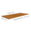 Tampo Para Balcao 120 cm MDF Bari Freijo POLIMAN