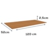 Tampo Para Balcao 120 cm MDP E615 Canela Kappesberg