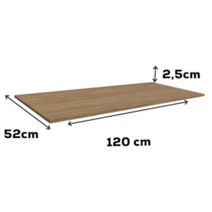 Tampo Para Balcao 120 cm MDP E615 Nogueira Kappesberg