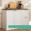 Tampo Para Balcao 120 cm MDP Unna Carvalho Oak POLIMAN
