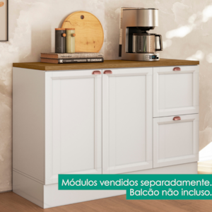 Tampo Para Balcao 120 cm MDP Unna Carvalho Oak POLIMAN