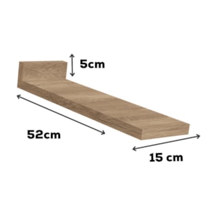 Tampo Para Balcao 15 cm MDP E600 Nogal Kappesberg