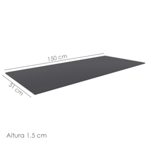 Tampo Para Balcao 150 cm Andreia Cinza REAJL Moveis