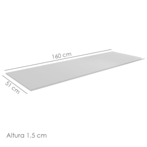 Tampo Para Balcao 160 cm Andreia Branco REAJL Moveis