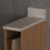 Tampo Para Balcao 20 cm CZ3124 Marmore Branco Tecno Mobili