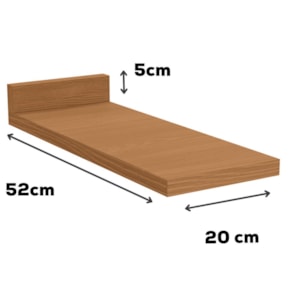 Tampo Para Balcao 20 cm MDP E616 Canela Kappesberg