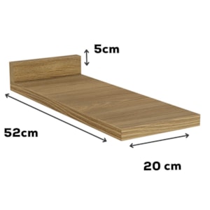 Tampo Para Balcao 20 cm MDP E616 Nogueira Kappesberg