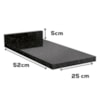 Tampo Para Balcao 25 cm MDP B647 Preto Kappesberg