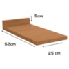 Tampo Para Balcao 25 cm MDP E617 Canela Kappesberg