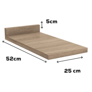 Tampo Para Balcao 25 cm MDP E617 Nogal Kappesberg