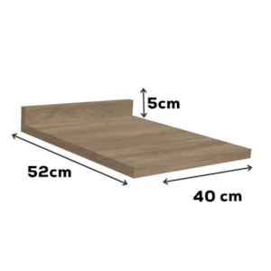 Tampo Para Balcao 40 cm MDP E602 Nogal Kappesberg