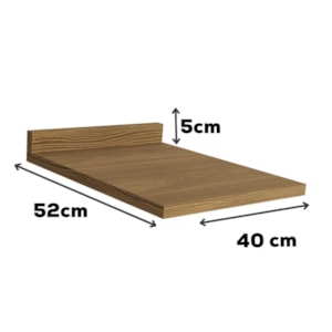 Tampo Para Balcao 40 cm MDP E602 Nogueira Kappesberg