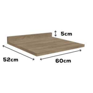 Tampo Para Balcao 60 cm MDP E603 Nogal Kappesberg