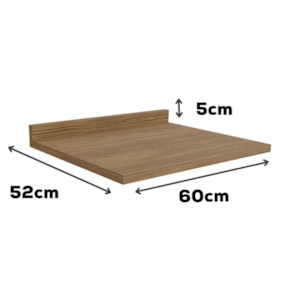 Tampo Para Balcao 60 cm MDP E603 Nogueira Kappesberg