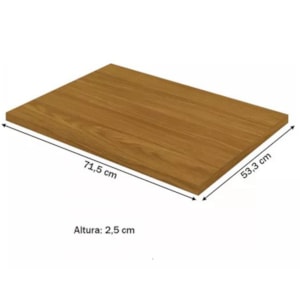 Tampo Para Balcao 71,5 cm MDF C910 Nature Henn