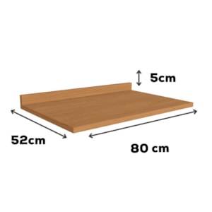 Tampo Para Balcao 80 cm MDP E607 Canela Kappesberg