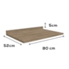 Tampo Para Balcao 80 cm MDP E607 Nogal Kappesberg