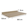Tampo Para Balcao 80 cm MDP E607 Nogueira Kappesberg