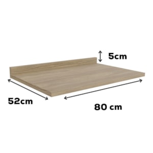 Tampo Para Balcao 80 cm MDP E607 Nogueira Kappesberg