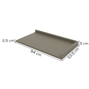 Tampo Para Balcão Canto Reto 94 cm MDF Connect C906 Duna Henn