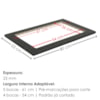 Tampo Para Balcao Cooktop 4 Bocas MDF 80 cm Kali 1225815 Onix Nicioli