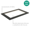 Tampo Para Balcao Cooktop 4 Bocas MDF 80 cm Kali 1225815 Onix Nicioli