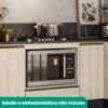 Tampo Para Balcao Cooktop 4 Bocas MDF 80 cm Kali 1225815 Onix Nicioli