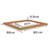 Tampo Para Balcao Cooktop 60 cm MDP E604 Canela Kappesberg