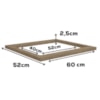 Tampo Para Balcao Cooktop 60 cm MDP E604 Nogal Kappesberg