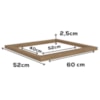 Tampo Para Balcao Cooktop 60 cm MDP E604 Nogueira Kappesberg