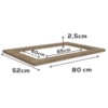 Tampo Para Balcao Cooktop 80 cm MDP E608 Nogal Kappesberg