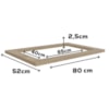 Tampo Para Balcao Cooktop 80 cm MDP E608 Nogueira Kappesberg