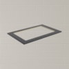 Tampo Para Balcao Cooktop 80x53cm MDF Kali 12256 Onix HD Nicioli