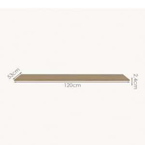 Tampo Para Balcao MDF 120 cm Freijo KTP