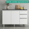 Tampo Para Balcão MDP 120 cm Evidence Lacca Onix POLIMAN