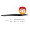Tampo Para Balcão MDP 120 cm Evidence Lacca Onix POLIMAN
