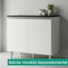 Tampo Para Balcão MDP 80 cm Evidence Lacca Onix POLIMAN