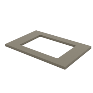 Tampo Para Cooktop 80 cm MDF Connect C904 Duna Henn