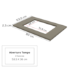 Tampo Para Cooktop 80 cm MDF Connect C904 Duna Henn