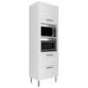 Torre Quente 1 Porta 2 Gavetas 222x70 cm MDF CZ3306 Branco Tecno Mobili