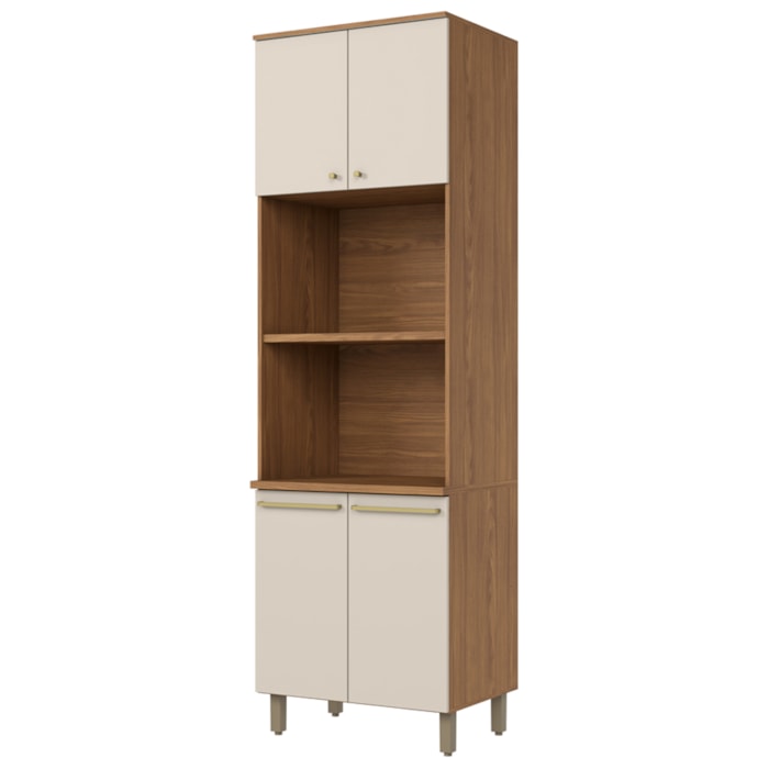 Torre Quente 2 Forno 4P 72 cm Requinte Nature Areia Henn