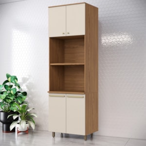 Torre Quente 2 Forno 4P 72 cm Requinte Nature Areia Henn