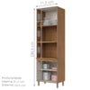 Torre Quente 2 Forno 4P 72 cm Requinte Nature Nature Areia Henn