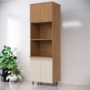 Torre Quente 2 Forno 4P 72 cm Requinte Nature Nature Areia Henn