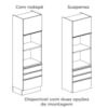 Torre Quente 2 Fornos 240x70 cm 2P 3G MDP Maxxi G750 Canela Kappesberg
