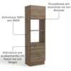 Torre Quente 2 Fornos 240x70 cm 2P 3G MDP Maxxi G750 Nogal Kappesberg