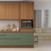 Torre Quente 240x70 cm 4P 1G MDP Maxxi G751 Canela Verde Kappesberg