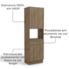 Torre Quente 240x70 cm 4P 1G MDP Maxxi G751 Nogal Kappesberg