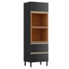 Torre Quente 2P 1G 219X70 cm MDF Proenca Nogueira Carbono Prime Demartez